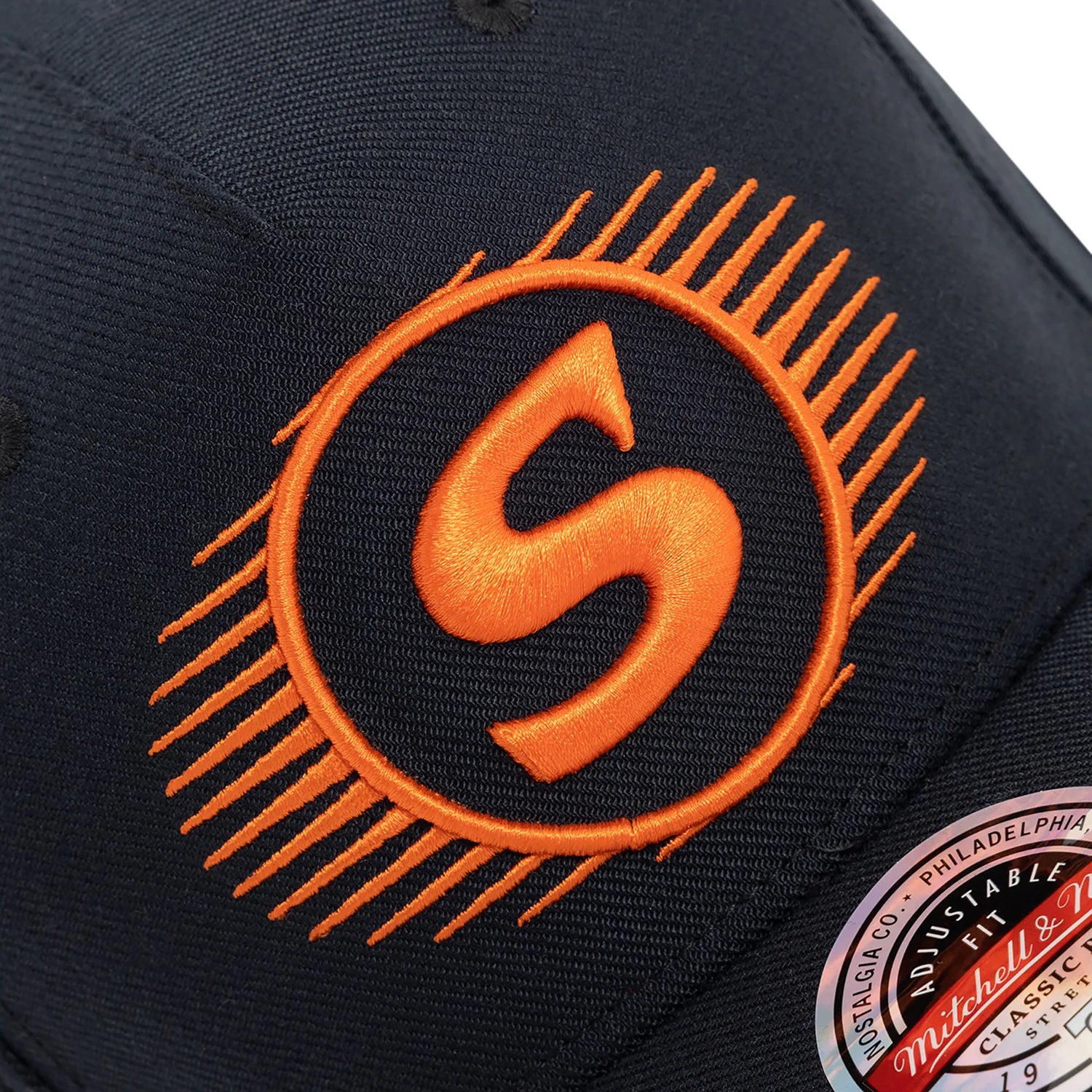 Perth Scorchers Hat - BBL Black Team Logo Classic Redline Snapback Cap - Mitchell & Ness