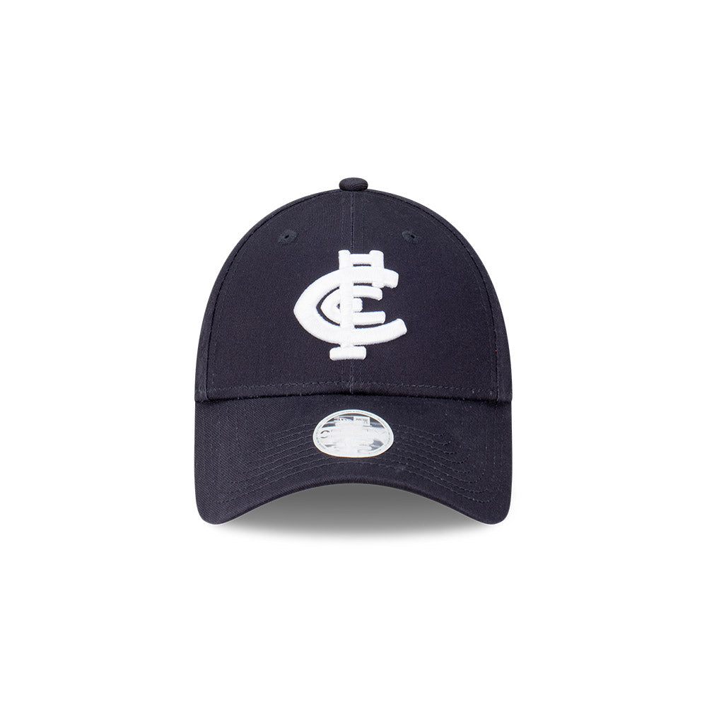 Carlton Blues Women's Cap - AFL 2024 Official Team Colour 9Forty Strapback Hat - New Era