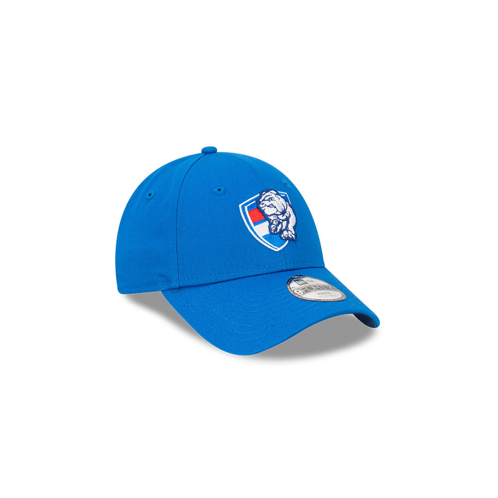 Western Bulldogs Youth Hat - AFL 2024 Official Team Colour 9Forty Kids Strapback Cap - New Era