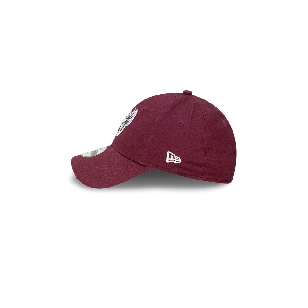 Manly Warringah Sea Eagles Youth Hat - NRL 2024 Official Team Colour 9Forty Kids Strapback Cap - New Era
