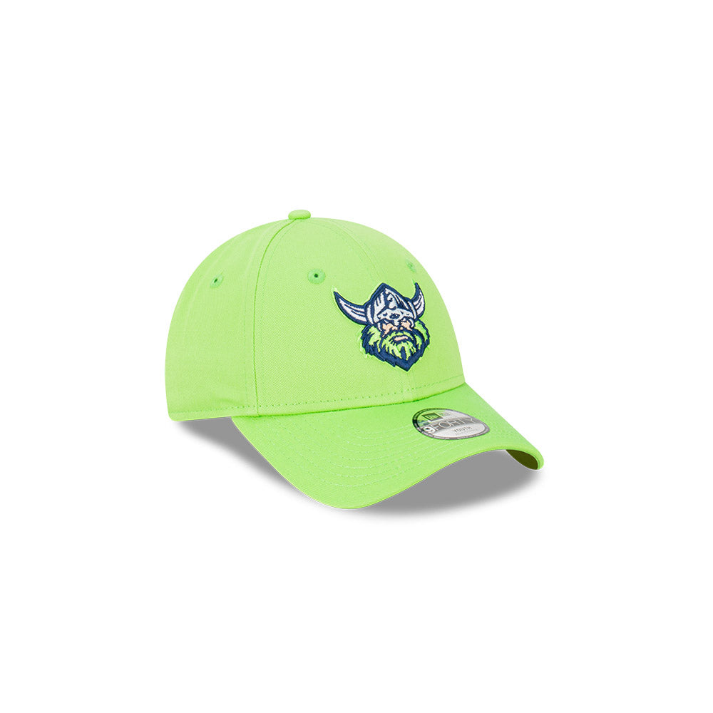 Canberra Raiders Youth Hat - NRL 2024 Official Team Colour 9Forty Kids Strapback Cap - New Era