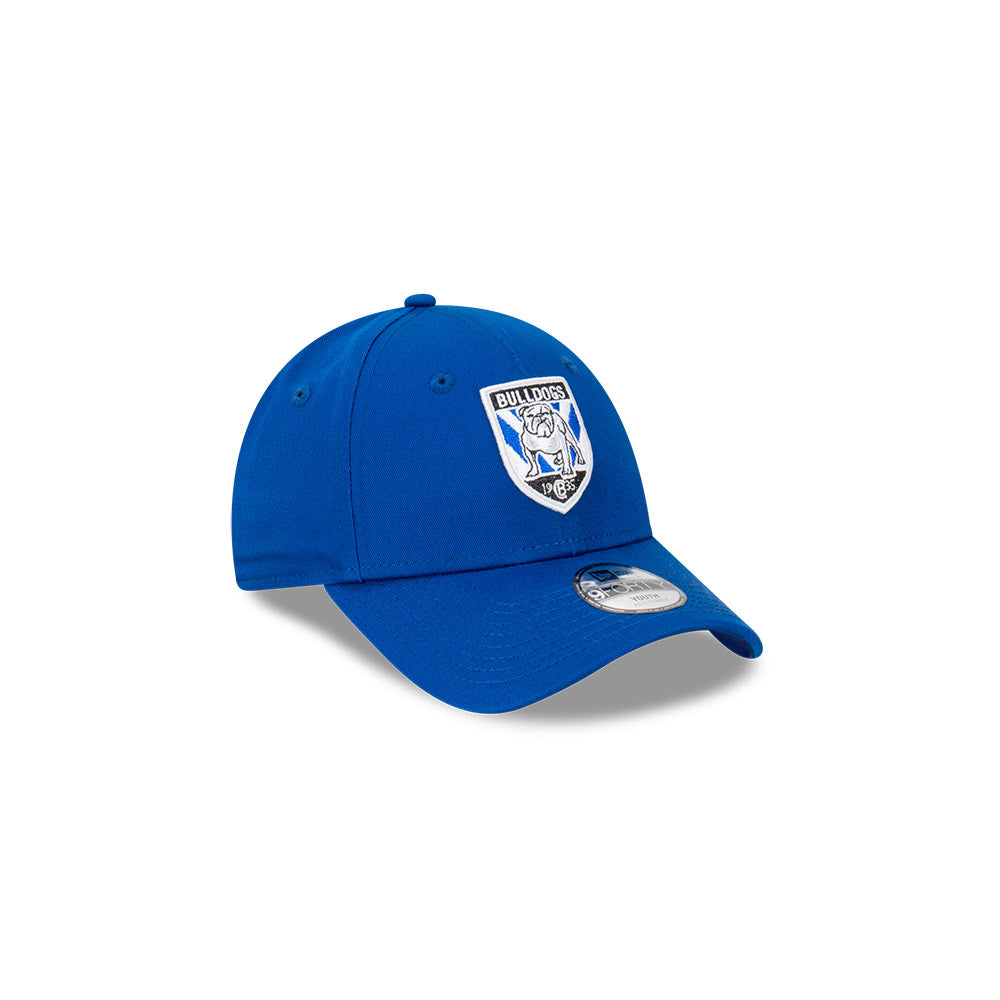 Canterbury-Bankstown Bulldogs Youth Hat - NRL 2024 Official Team Colour 9Forty Kids Strapback Cap - New Era