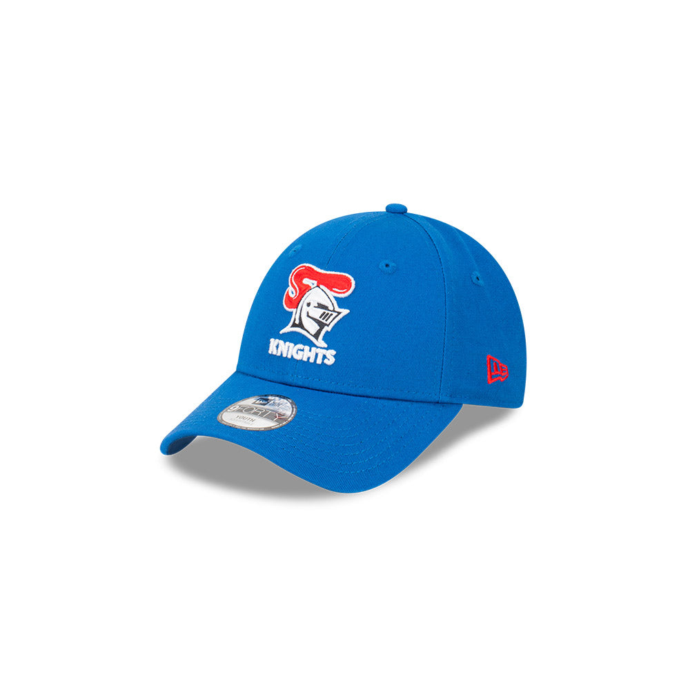 Newcastle Knights Youth Hat - NRL 2024 Official Team Colour 9Forty Kids Strapback Cap - New Era