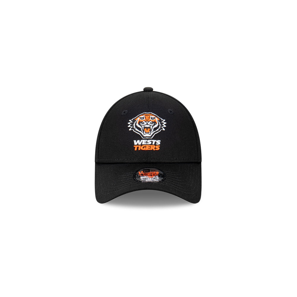 Wests Tigers Youth Hat - NRL 2024 Official Team Colour 9Forty Kids Strapback Cap - New Era