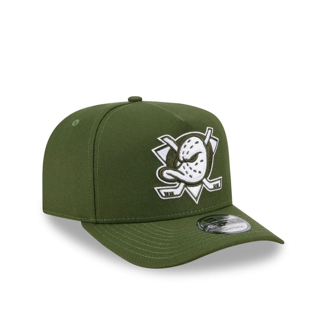 Anaheim Ducks Hat - Rifle Green NHL 9Fifty A-Frame Snapback Cap - New Era