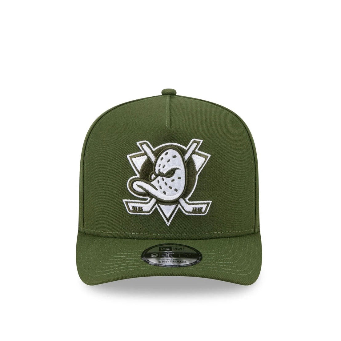 Anaheim Ducks Hat - Rifle Green NHL 9Fifty A-Frame Snapback Cap - New Era