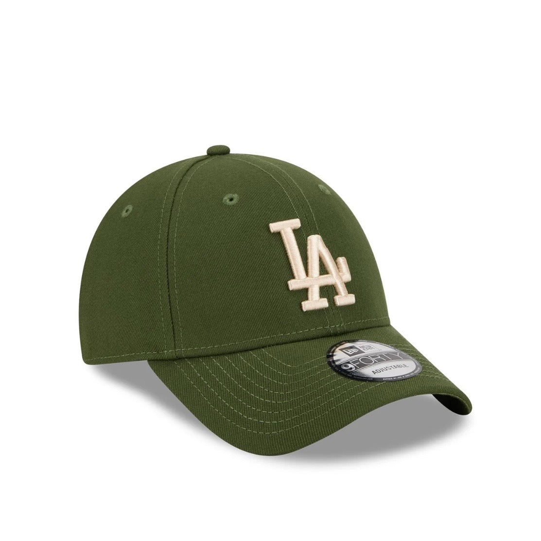 LA Dodgers Hat - Rifle Green Ivory MLB 9Forty Snapback Cap - New Era