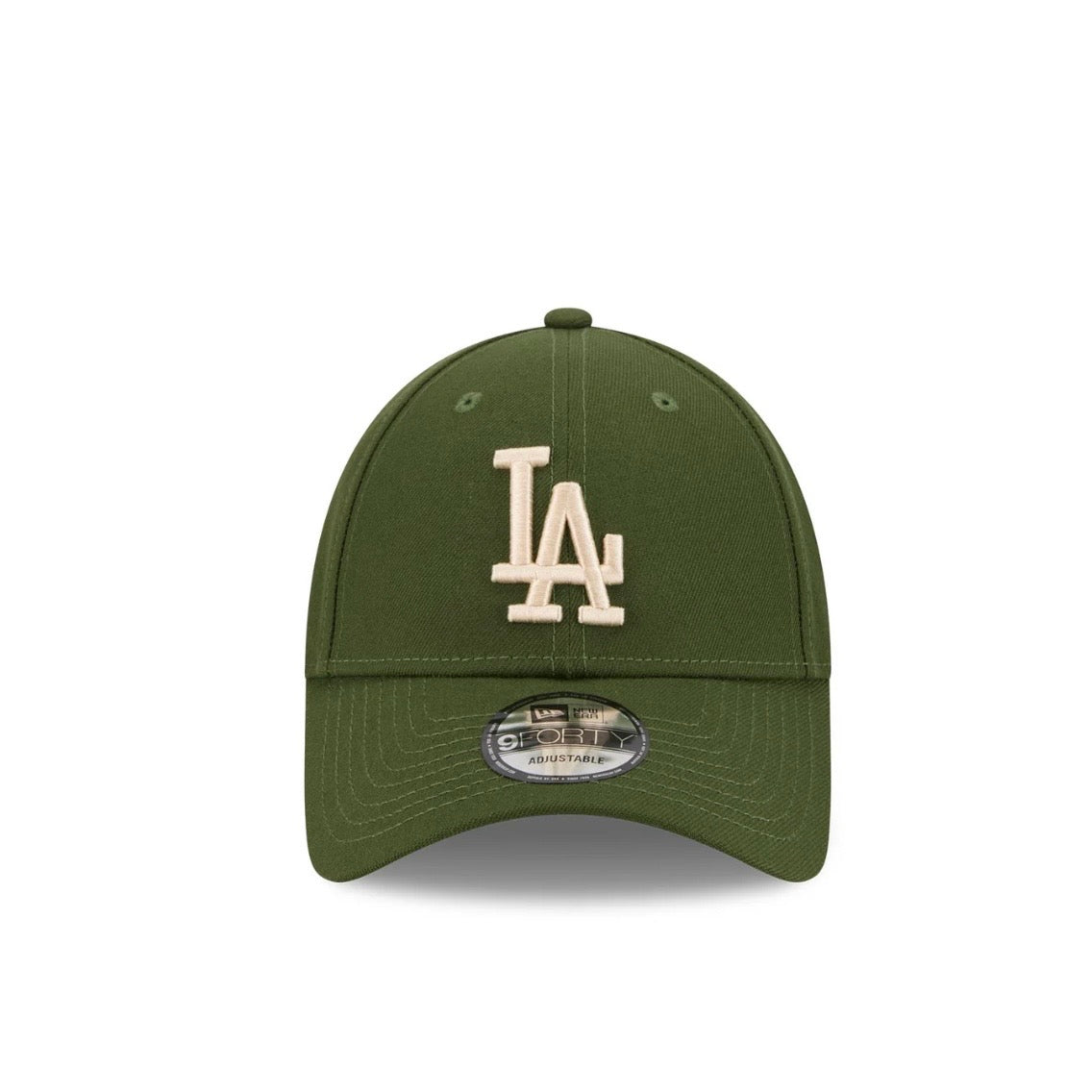 LA Dodgers Hat - Rifle Green Ivory MLB 9Forty Snapback Cap - New Era