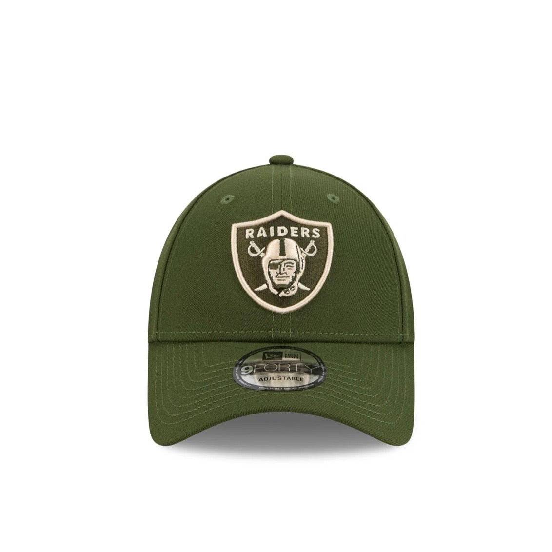 Las Vegas Raiders Hat - Rifle Green Ivory NFL 9Forty Snapback Cap - New Era