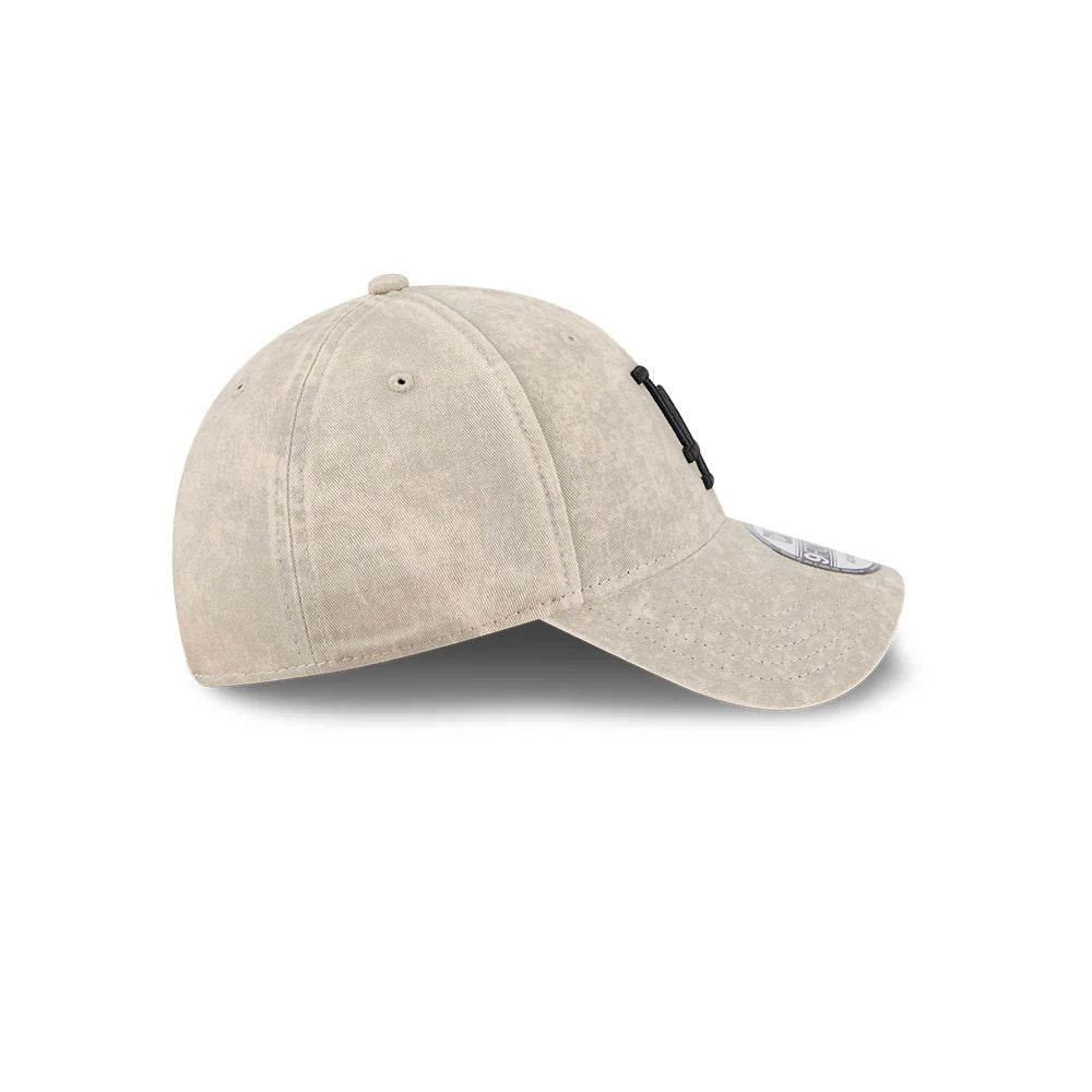 LA Dodgers Hat - Washed Pebble Black MLB 9Forty Snapback Cap - New Era