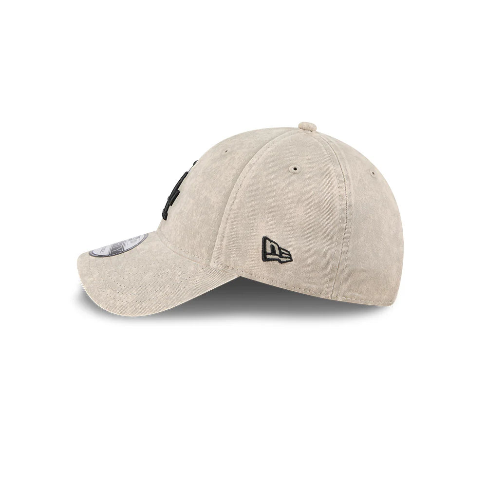 LA Dodgers Hat - Washed Pebble Black MLB 9Forty Snapback Cap - New Era