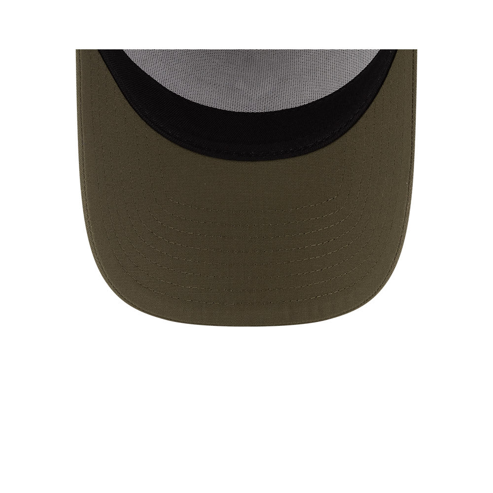 Tottenham Hotspur FC Hat - Olive Seasonal EPL 9Forty A-Frame Trucker Snapback Cap - New Era