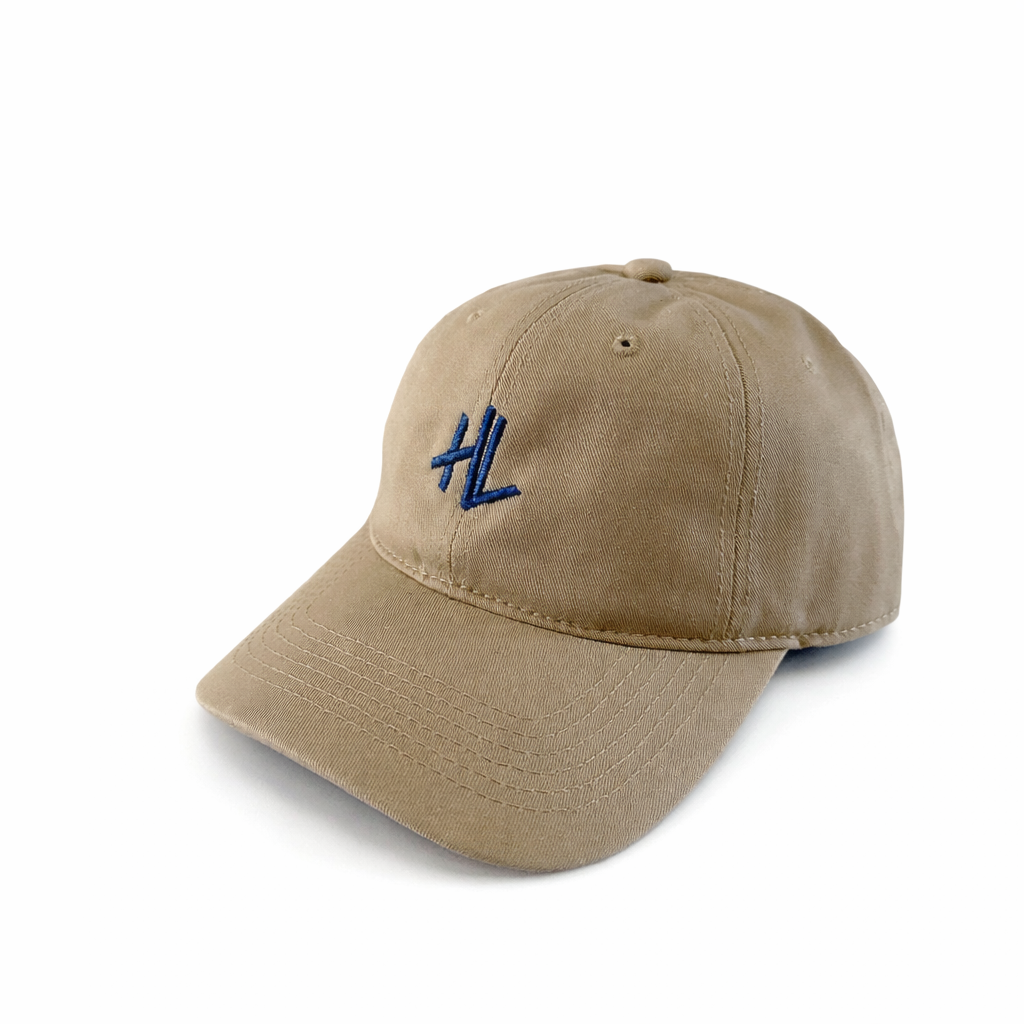 HL Brand Hat - Beige Classic Everyday Essentials Strapback Cap - Hat Locker Exclusive