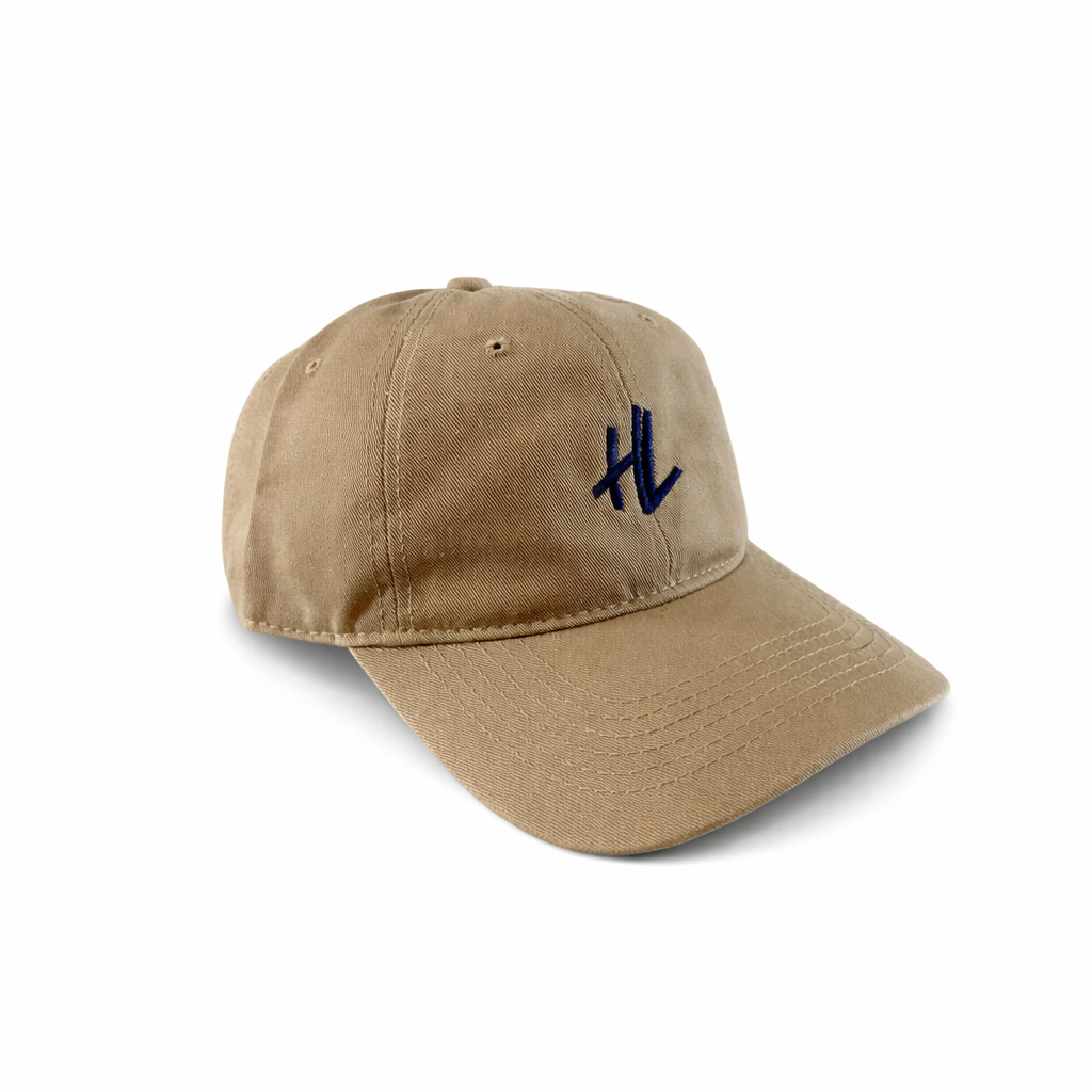 HL Brand Hat - Beige Classic Everyday Essentials Strapback Cap - Hat Locker Exclusive