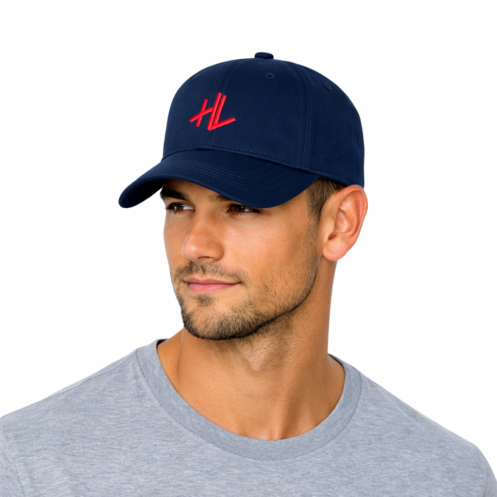 HL Brand Hat - Navy Classic Everyday Essentials Strapback Cap - Hat Locker Exclusive