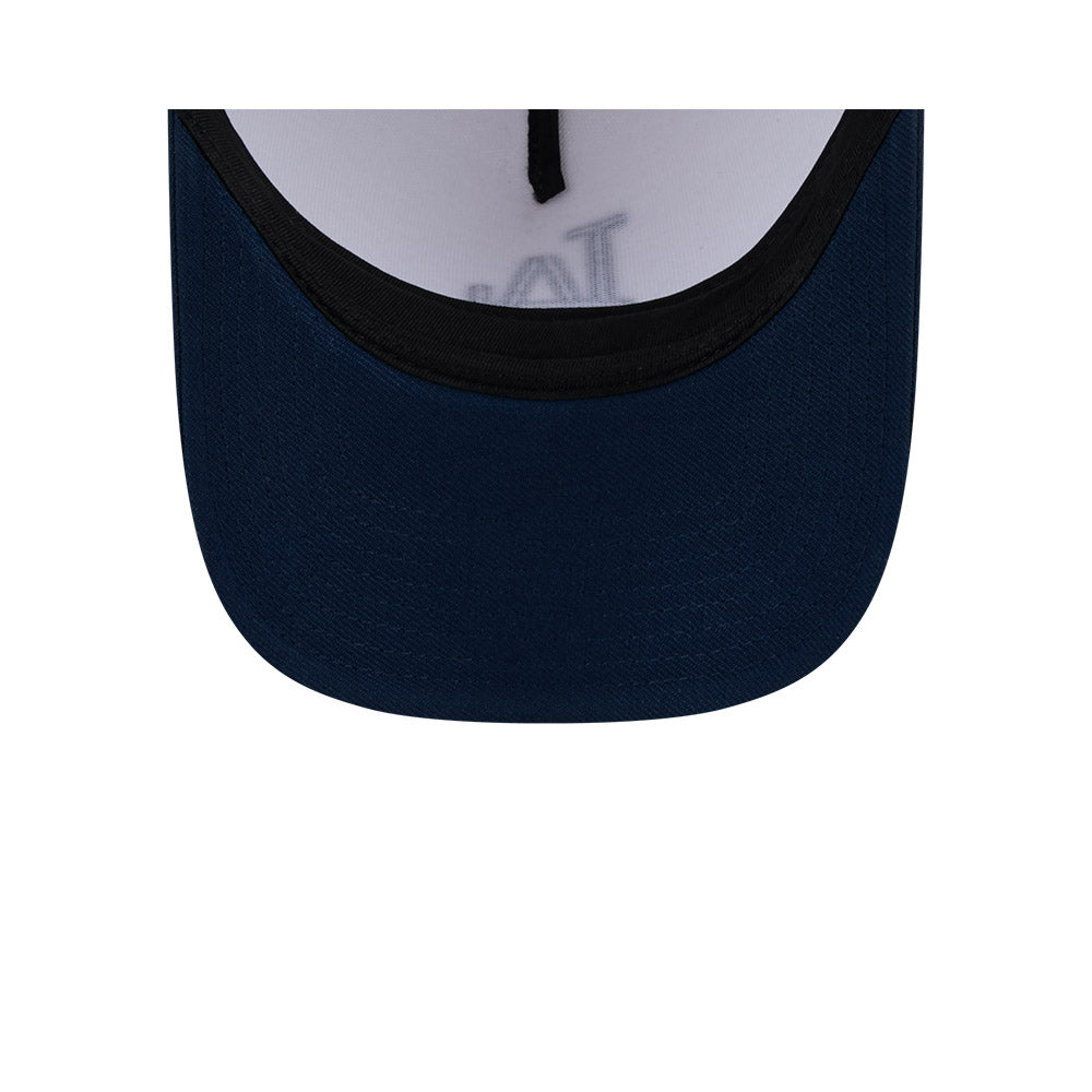 LA Dodgers Hat - 2-Tone Oceanside Blue Repreve 9Forty A-Frame MLB Snapback Cap - New Era