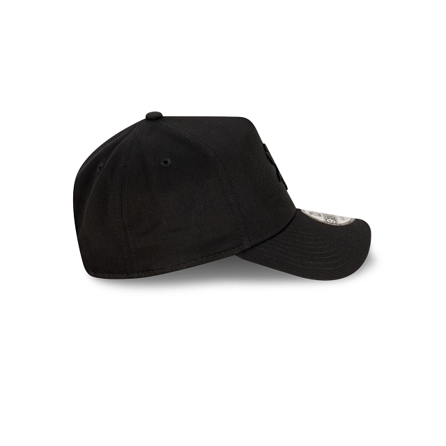 Chicago White Sox Hat - Black on Black 9Forty A-Frame MLB Snapback Cap - New Era