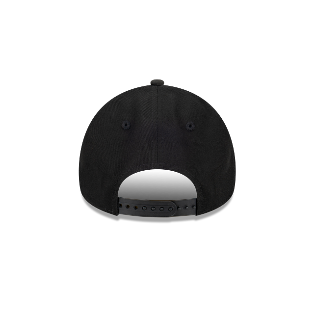 Chicago Bulls Hat - Black on Black 9Forty A-Frame NBA Snapback Cap - New Era