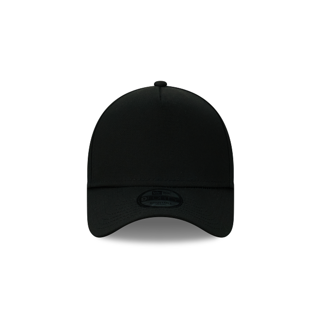 New Era Hat - Blank Essential Black 9Forty A-Frame Snapback Cap