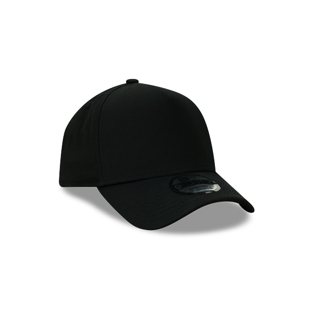 New Era Hat - Blank Essential Black 9Forty A-Frame Snapback Cap