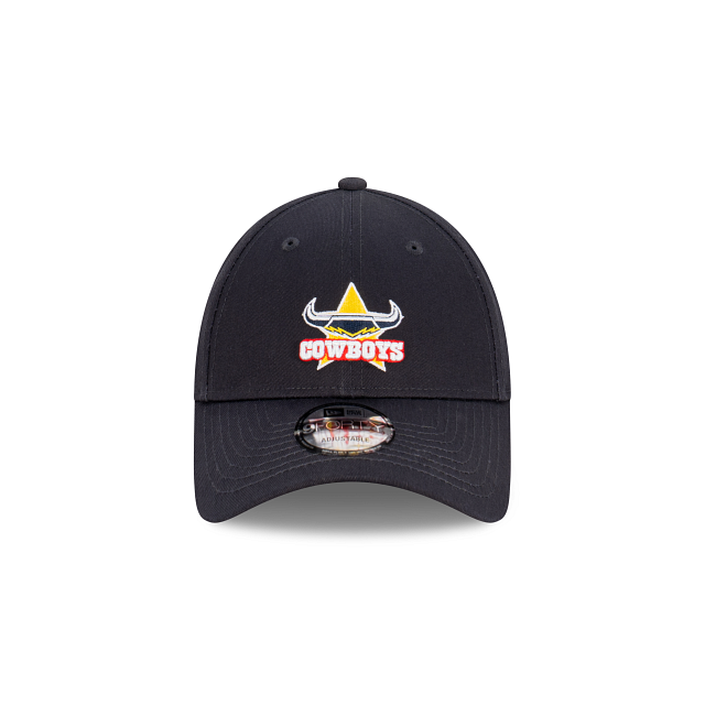 North Queensland Cowboys Hat - Official Team Colour NRL Essentials 9Forty Strapback Cap - New Era