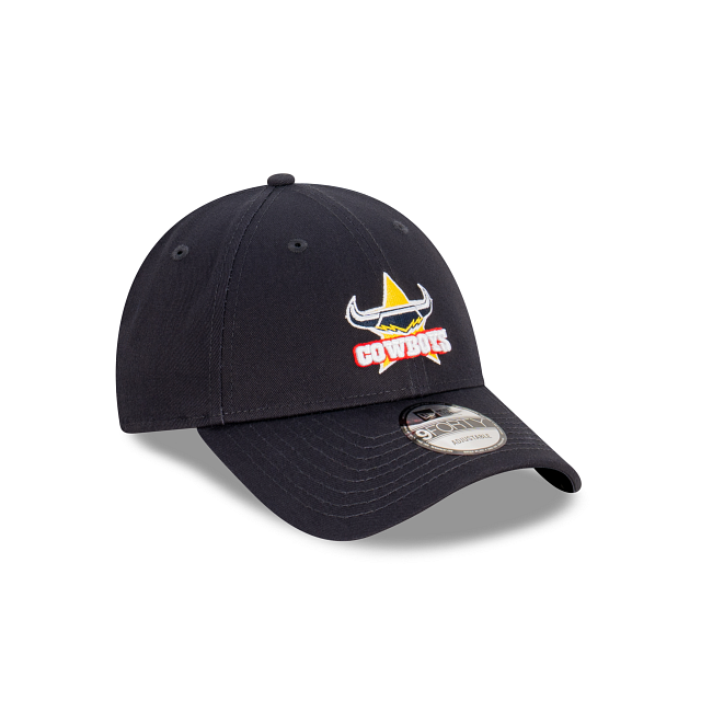North Queensland Cowboys Hat - Official Team Colour NRL Essentials 9Forty Strapback Cap - New Era