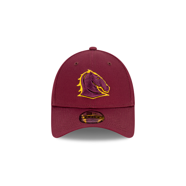 Brisbane Broncos Hat - Official Team Colour NRL Essentials 9Forty Strapback Cap - New Era
