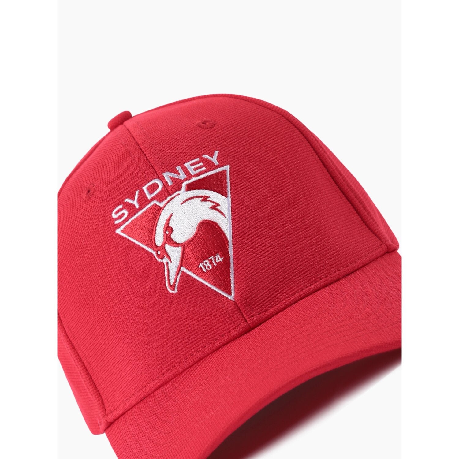 Sydney Swans Hat - Official Team Colour Adult Full Logo Strapback Cap - AFL Supporterwear