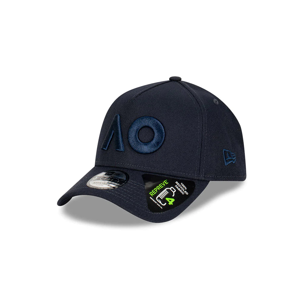 Australian Open Hat - 2024 Official Core AO Navy 9Forty A-Frame Strapback Cap - New Era