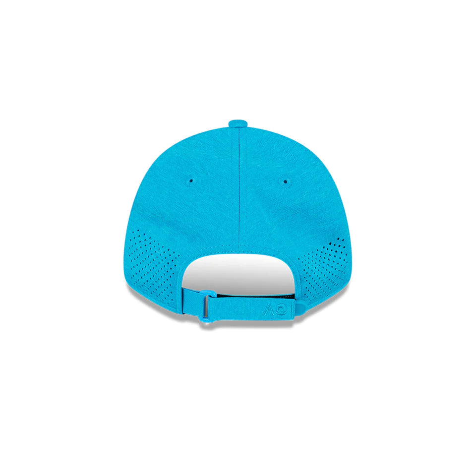 Australian Open Hat - 2024 Performance Core AO Sunwash Blue 9Forty Strapback Cap - New Era