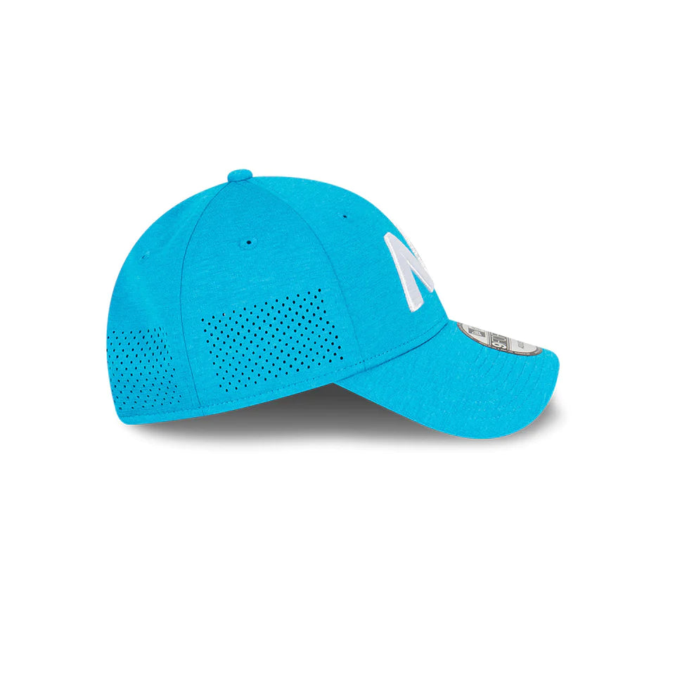 Australian Open Hat - 2024 Performance Core AO Sunwash Blue 9Forty Strapback Cap - New Era