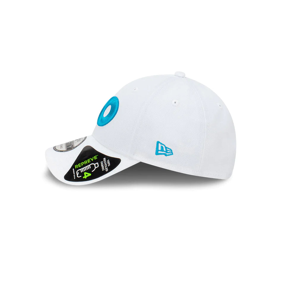 Australian Open Hat - 2024 Core AO White 9Forty Strapback Cap - New Era