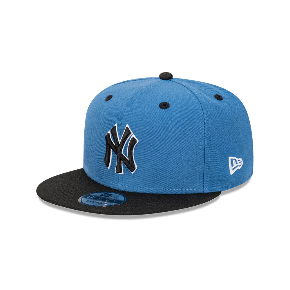 New York Yankees Hat - Blue Slate Collection MLB 9Fifty Baseball Snapback Cap - New Era