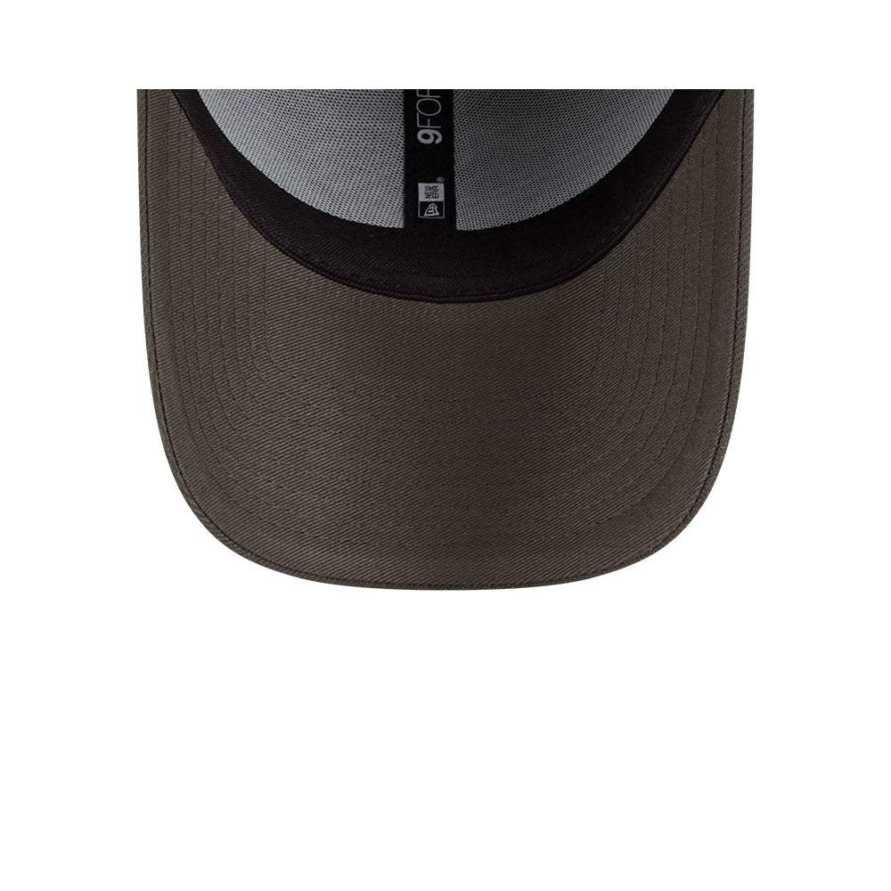 Melbourne Demons Hat - AFL 2025 Dusty Charcoal Grey 9Forty Strapback Cap - New Era