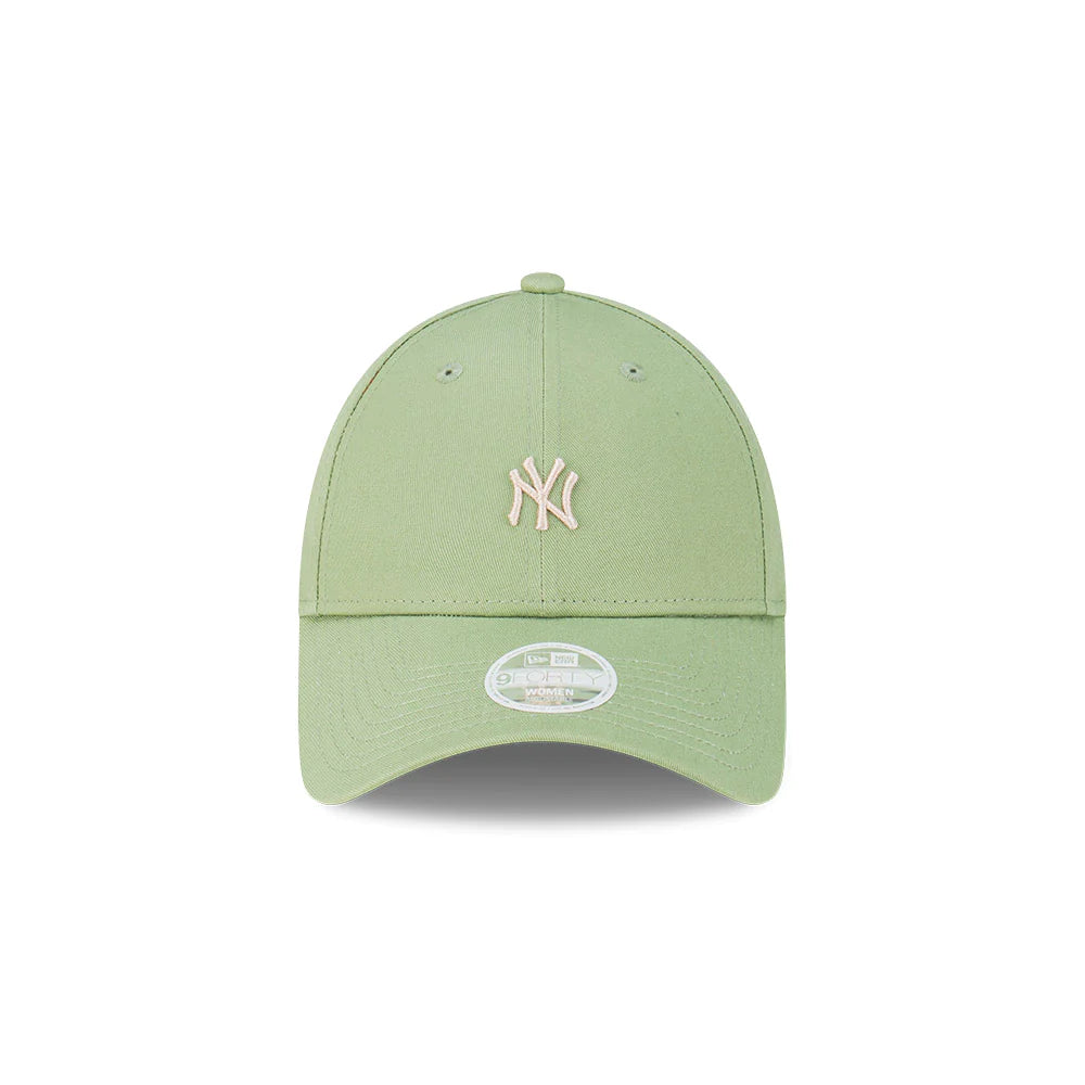 New York Yankees Women's Cap - Honeydew Green Mini 9Forty MLB Strapback Hat - New Era