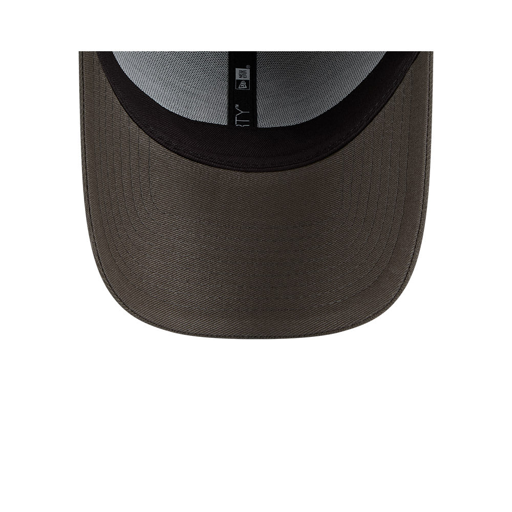 Collingwood Magpies Hat - AFL 2025 Dusty Charcoal Grey 9Forty Strapback Cap - New Era