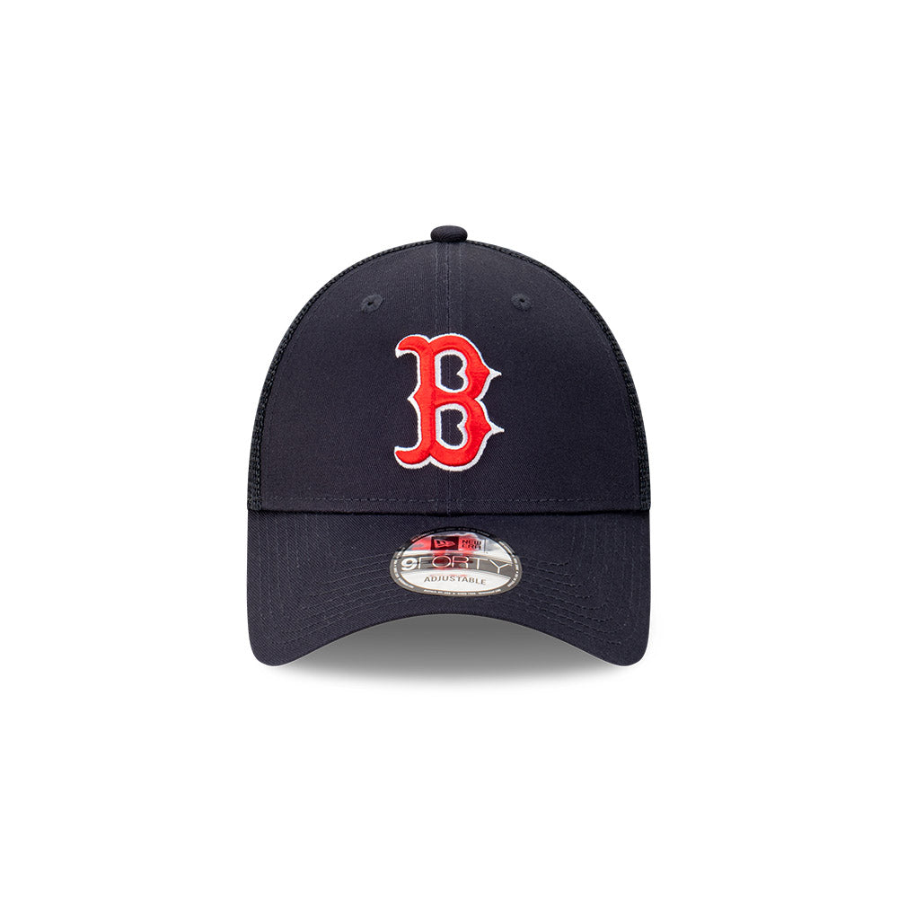 Boston Red Sox Hat - Official Team Colour MLB 9Forty Trucker Snapback Boston Red Sox Hat - Official Team Colour MLB 9Forty Trucker Snapback
