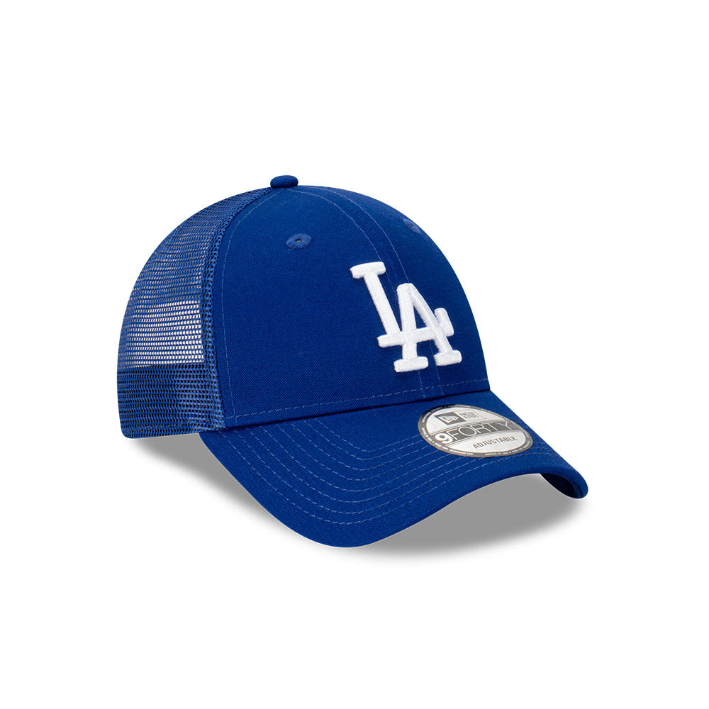 LA Dodgers Hat - Official Team Colour MLB 9Forty Trucker Snapback Cap - New Era
