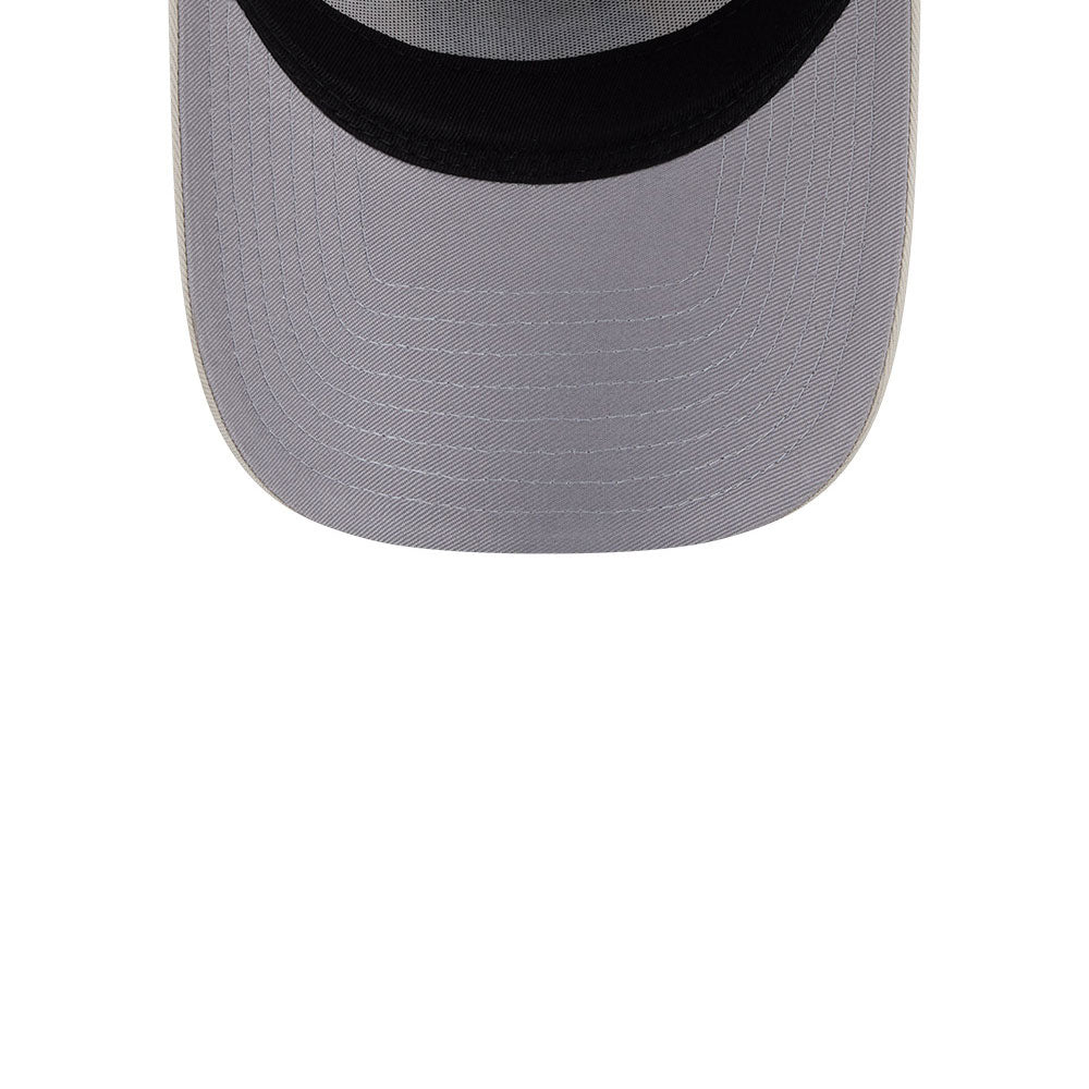 Las Vegas Raiders Hat - Concrete White 9Forty A-Frame NFL Snapback Cap - New Era