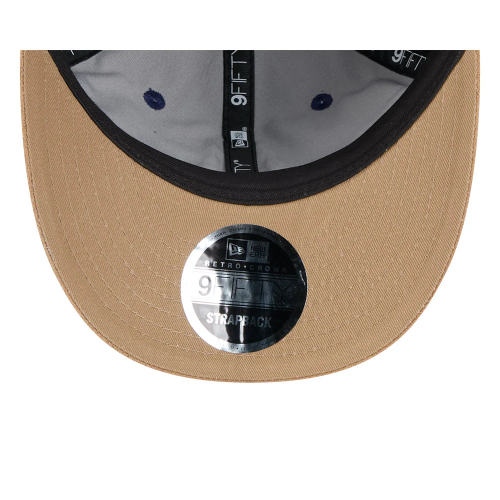 Melbourne Demons Hat - AFL 2025 Retro Contrast Suede 9Fifity Strapback Cap - New Era