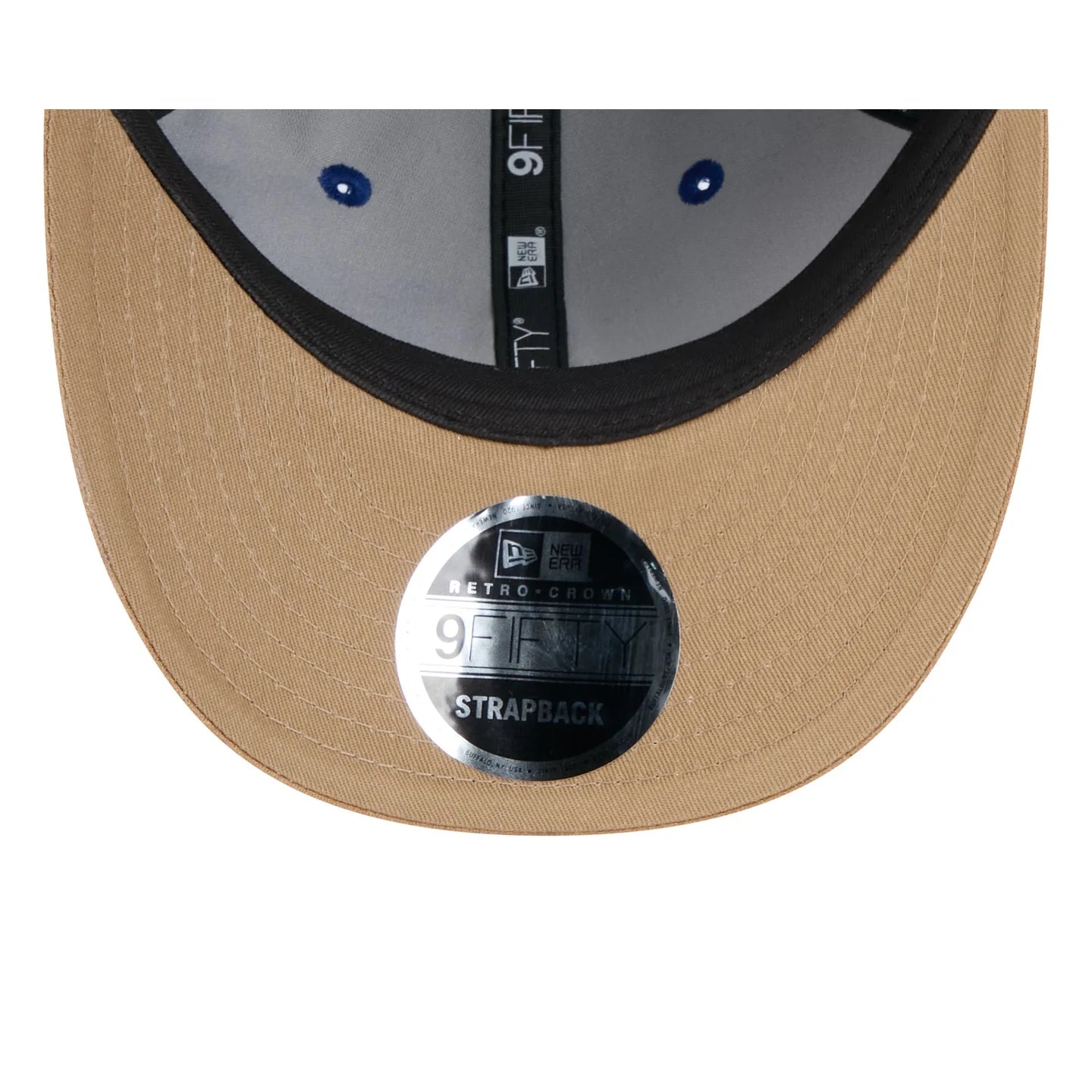 West Coast Eagles Hat - AFL 2025 Retro Contrast Suede 9Fifity Strapback Cap - New Era