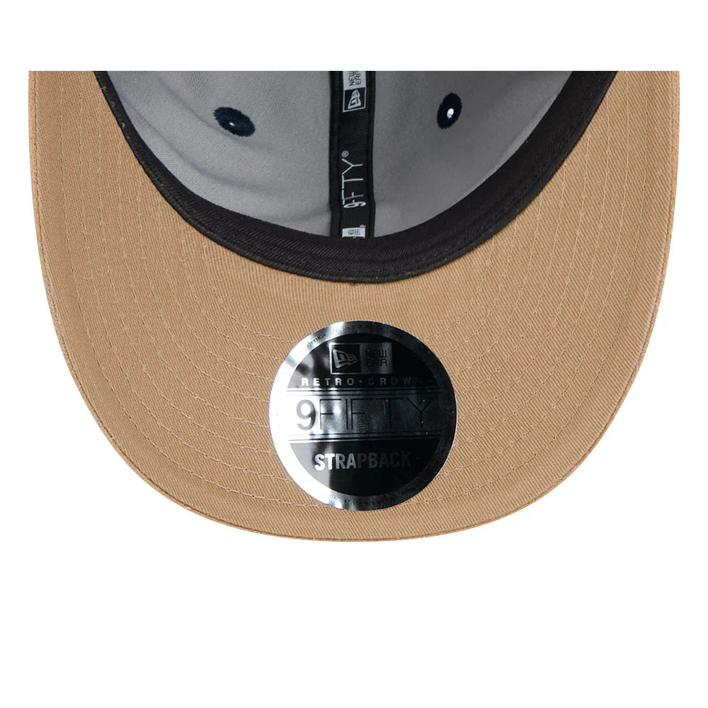 Adelaide Crows Hat - AFL 2025 Retro Contrast Suede 9Fifity Strapback Cap - New Era