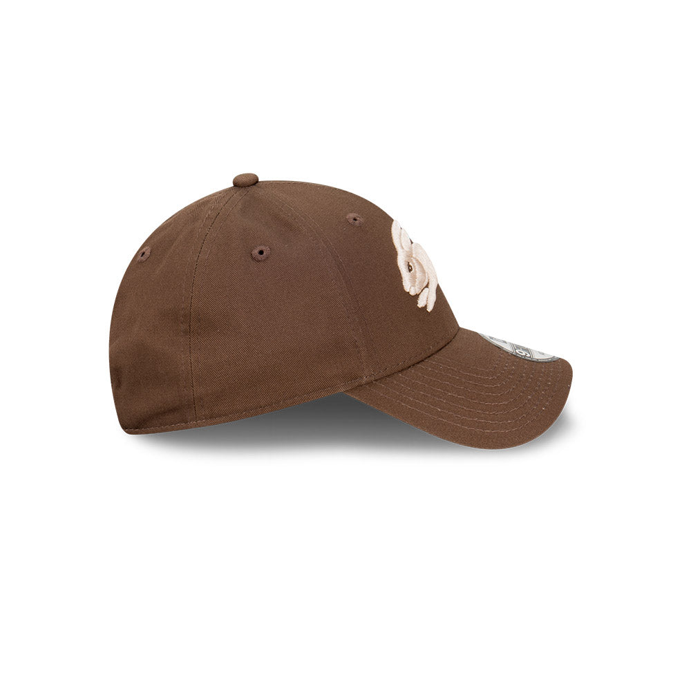 South Sydney Rabbitohs Hat - 2024 NRL Walnut Stone 9Forty Strapback Cap - New Era