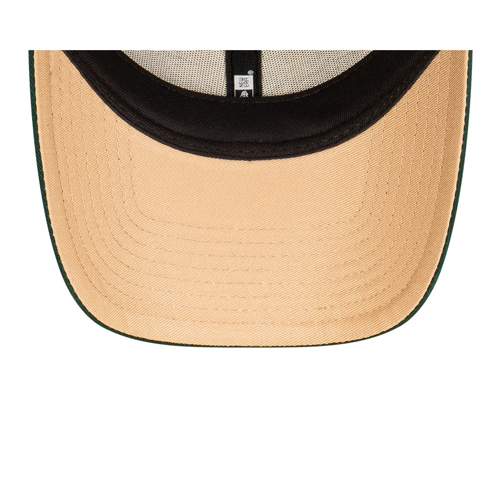 New York Yankees Hat - Dark Green Camel Stone MLB 9Forty Strapback Cap - New Era