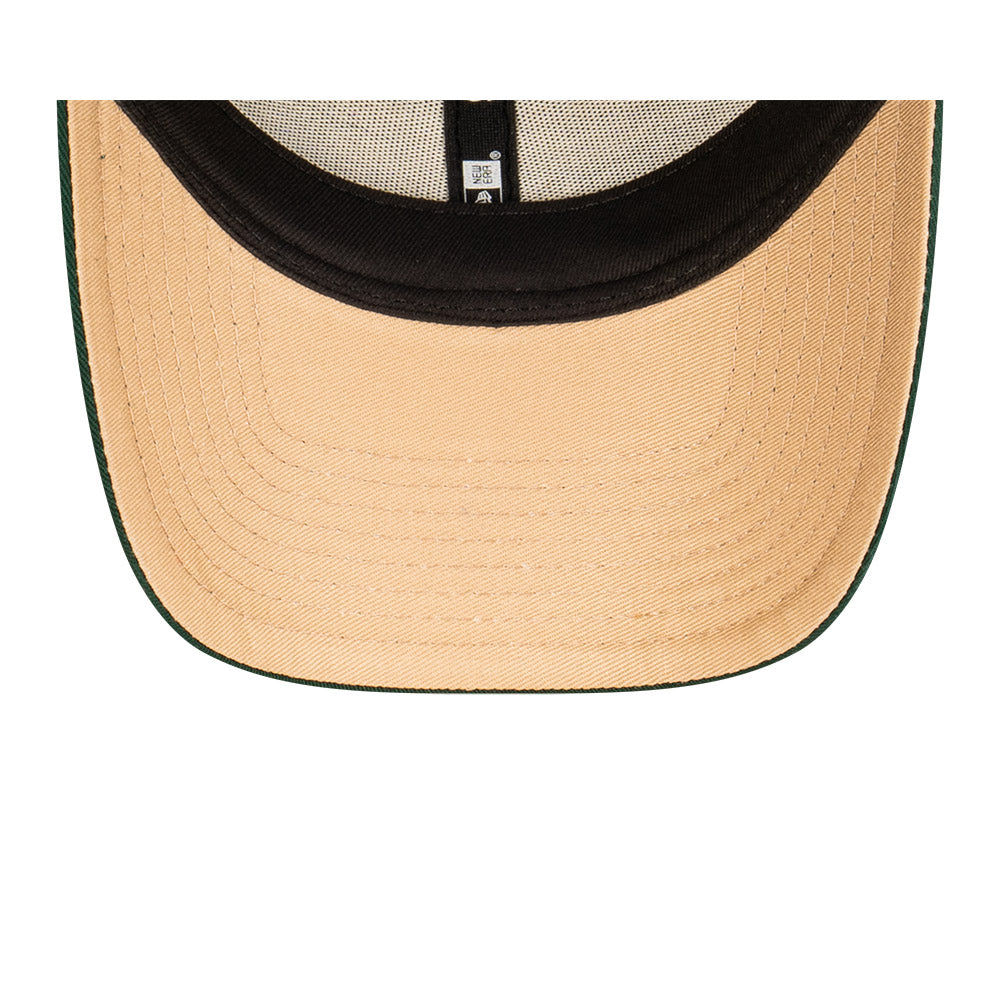 LA Dodgers Hat - Dark Green Camel Stone MLB 9Forty Strapback Cap - New Era