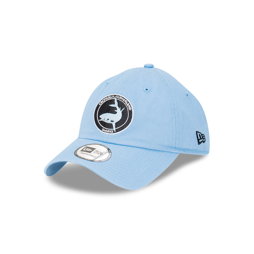 Cronulla-Sutherland Sharks Hat - NRL 2024 Official Team Colour Retro Casual Classic Strapback Cap - New Era