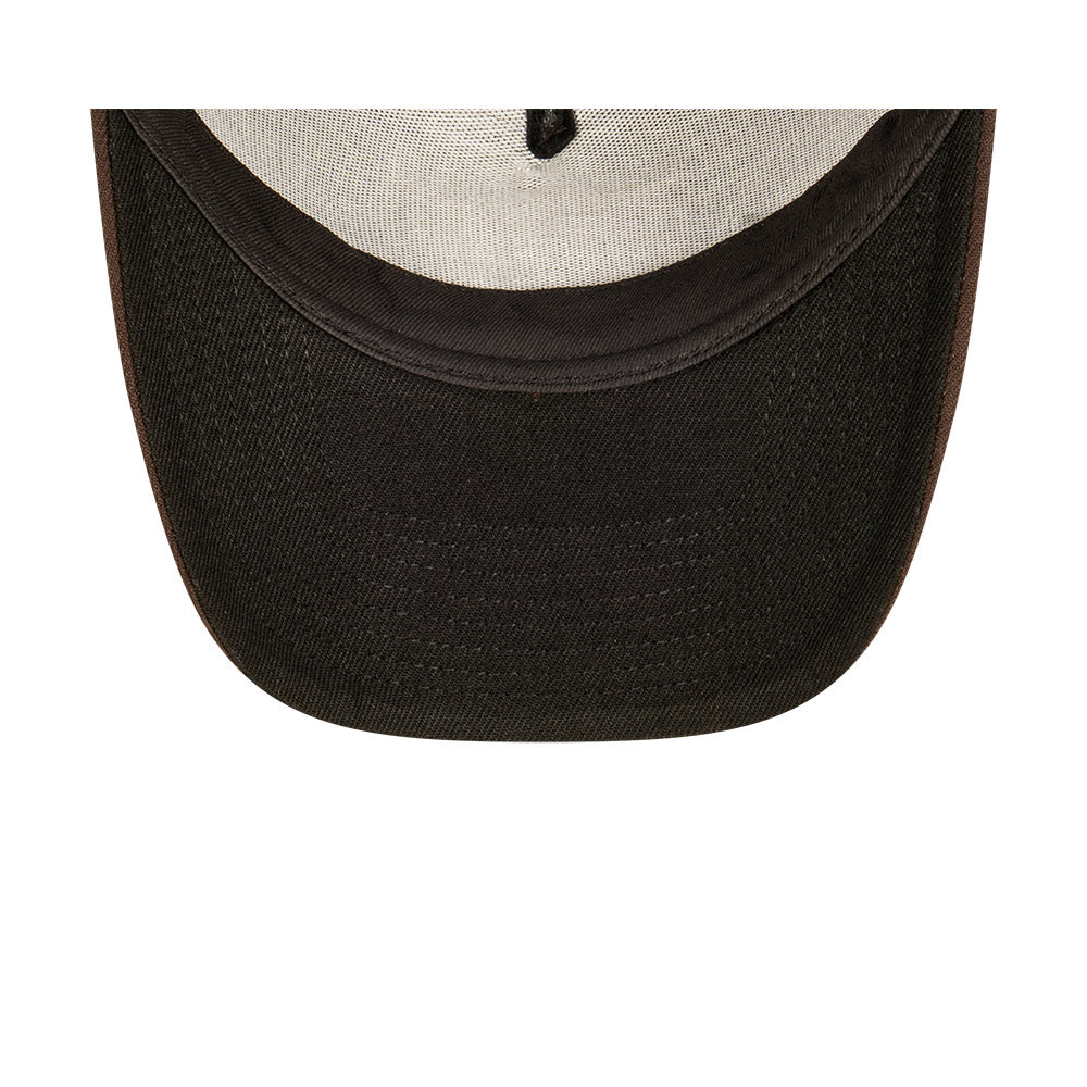 LA Dodgers Hat - Brown Stone 9Forty A-Frame MLB Snapback Cap - New Era