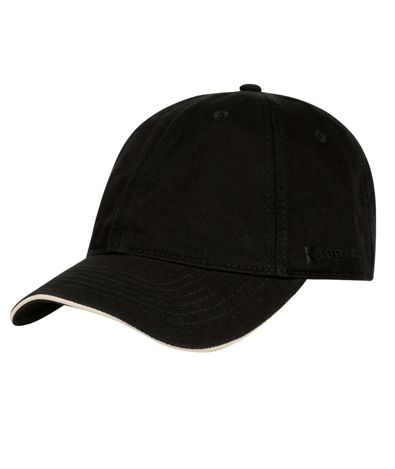 Kooringal Casual Cap - Black Curved Brim Strapback - Boston