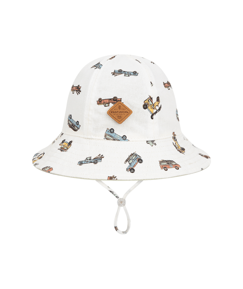 Kooringal Kids Baby Boys Floppy Bucket Hat - Truck Print - Bowen