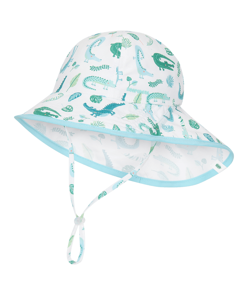 Kooringal Kids Baby Boys Legionnaire Floppy Hat - White - Snapper
